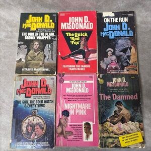 John D. MacDonald Lot (6) Paperback Books